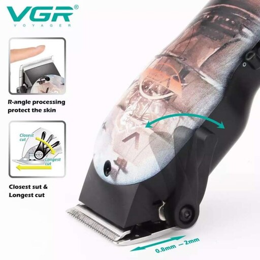 ماشین اصلاح موی سر و صورت وی جی ار مدل V-690