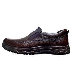 کفش تمام چرم طبیعی مردانه طبی برند رشتبر اصل تبریز سایز40تا44 رنگ قهوه ای سوخته