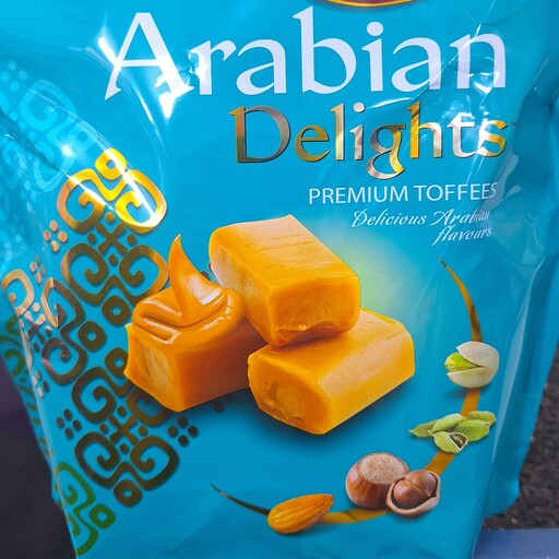 شکلات تافی کره ای تیفانی Arabian delights  اورجینال 600 گرمی