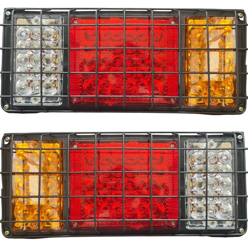 چراغ خطر عقب ایسوزو LED دارای حفاظ ولتاژ 24 ولت  مناسب ایسوزو و انواع خودرو سنگین(بسته 2 عددی)
