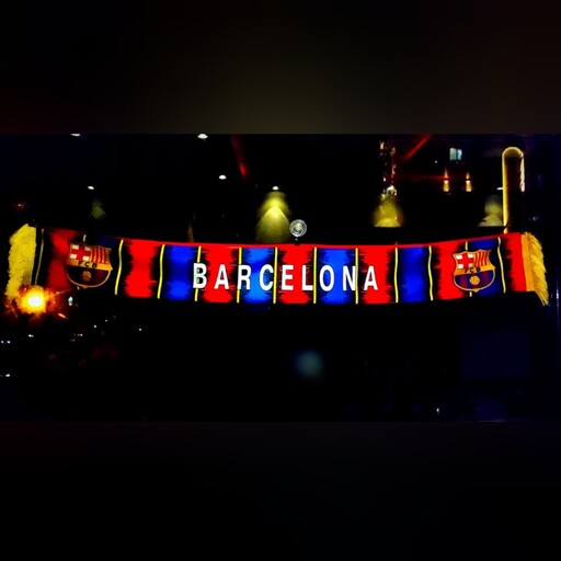 شال رو داشبورد تیمی ریشه دار مدل باسلونا Barcelona 