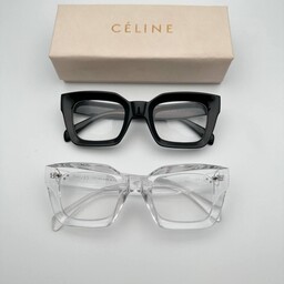 عینک سلین کریستال شیشه ای و مشکی لنز شیشه ای