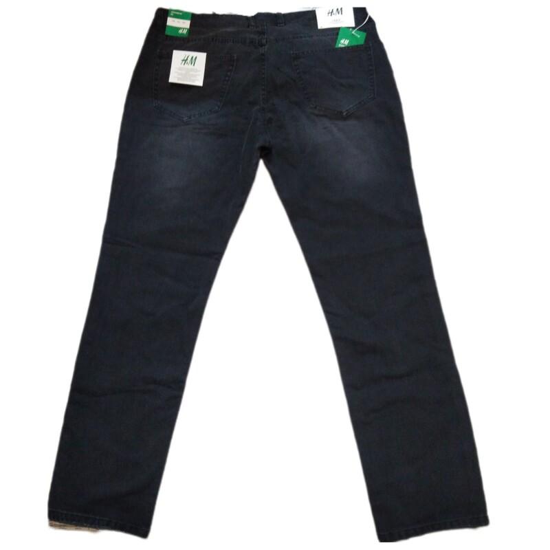 شلوار جین مردانه راسته زغالی سایز 31 تا 36