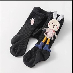 جوراب شلواری عروسکی خرگوشی ( نوزادی تا سه سال) 
