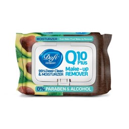 دستمال مرطوب پاک کننده آرایش دافی مدل Q10 طرح میوه آووکادو بسته 50 عددی
