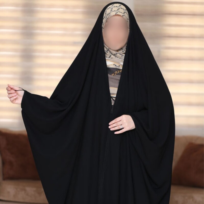 چادر مشکی مدل عبای عربی جده جنس مهاراجه عرض بلند ایرانی قابل مرجوع ارسال رایگان 