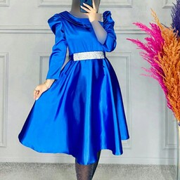 لباس مجلسی عروسکی مدل آرامیس جنس ساتن راشن روسی رنگ بندی طبق تصویر از سایز36تا52ارسال رایگان