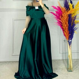 لباس مجلسی مدل انار جنس ساتن راشن روسی رنگ بندی طبق تصویر از سایز36تا52ارسال  رایگان