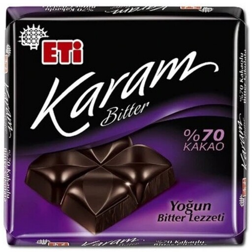 شکلات 70 درصدی اتی ETi تلخ وزن 60 گرم محصول ترکیه