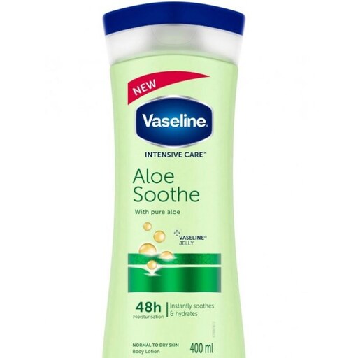 لوسیون بدن وازلین Vaseline اورجینال  مدل Aloe Soothe 