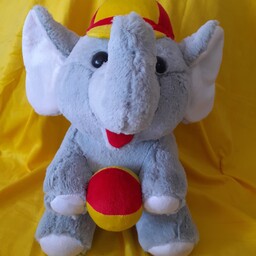 عروسک فیل.رنگ بندی طبق عکس.جنس پولیش پرز بلند نرم.کیفیت بالا،مستقیم از تولیدی.
