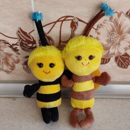عروسک آویز زنبور کوچک 20 سانتیمتری