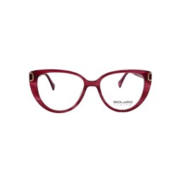 فریم عینک طبی اسکوآرو مدل sq1735c5 زنانه و مردانه زرشکی