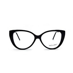 فریم عینک طبی اسکوآرو مدل sq1720c1 زنانه و مردانه مشکی طلایی