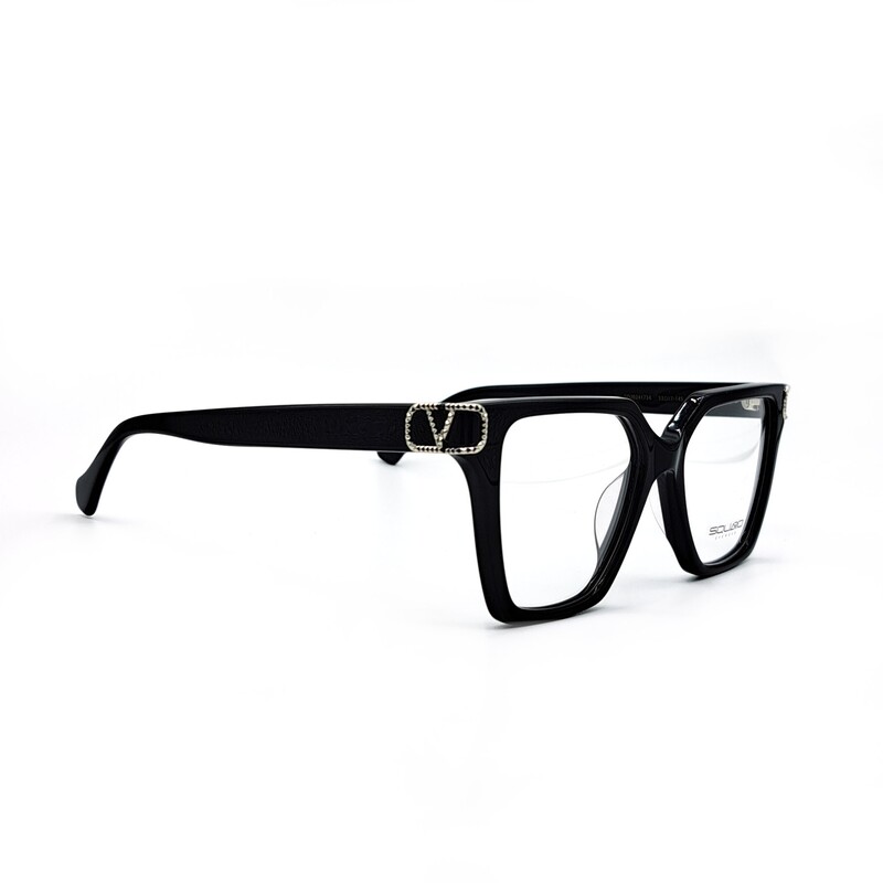 فریم عینک طبی اسکوآرو مدل sq1734c2 زنانه و مردانه مشکی