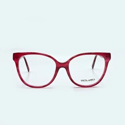 فریم عینک طبی اسکوآرو مدل sq1731c4 زنانه و مردانه زرشکی