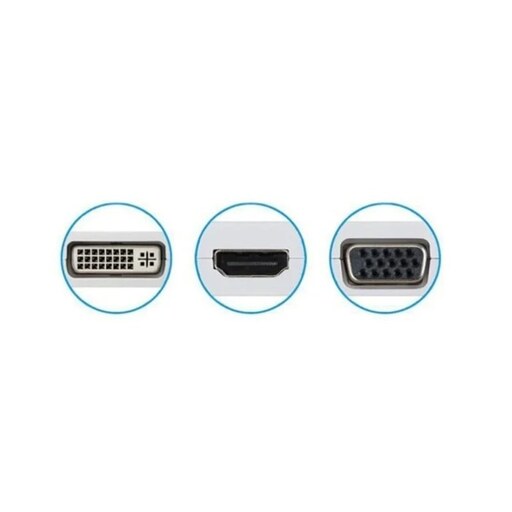 تبدیل Mini DisplayPort به HDMI و DVI و VGA 