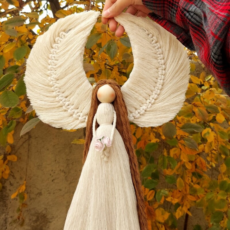 عروسک فرشته مکرومه