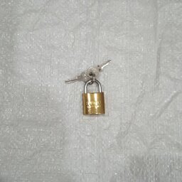 قفل آویز سایز 25 طلایی ( سیلندر برنج ) سان مکث