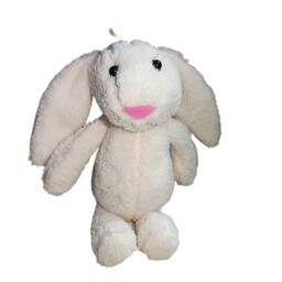 عروسک خرگوش جیلی کت سفید ارتفاع 26سانتی