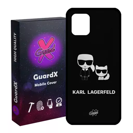 کاور گارد ایکس طرح Karl Lagerfeld مدل Glass10423 مناسب برای گوشی موبایل سامسونگ Galaxy Note 10 Lite - A81