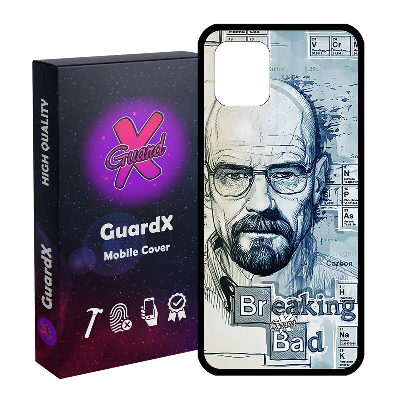 کاور گارد ایکس طرح Breaking Bad مدل Glass10202 مناسب برای گوشی موبایل سامسونگ Galaxy Note 10 Lite - A81