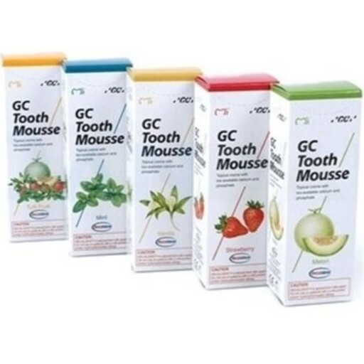   ماسک ضد پوسیدگی دندان جی سی توس موس با طعم های  مختلف  GC TOOTH MOUSSE فاقد فلوراید (ارسال رایگان ) 