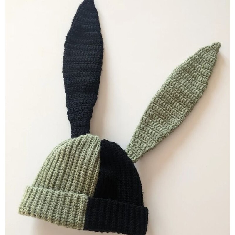 کلاه خرگوشی گرانچ بافتنی کلاه گرم خرگوشی دستبافت کلاه ترند خرگوشی