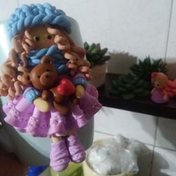 ماگ سرامیک با عروسک پلیمری  