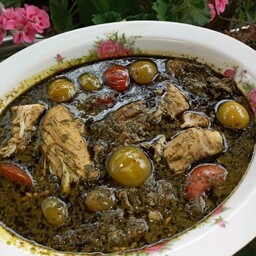 سبزی خورشت آلوچه گیلان  معطر ومحلی یک کیلویی