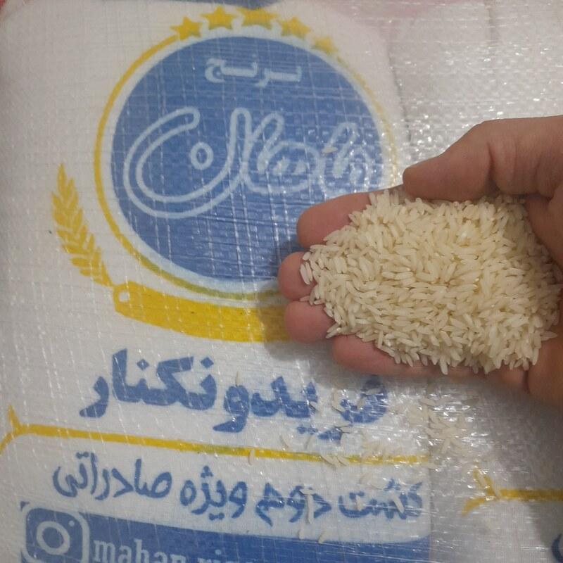 برنج کشت دوم ویژه صادراتی سورت شده 100 درصدخالص(10کیلویی)ارسال با باربری بصورت پس کرایه