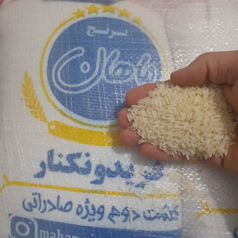 برنج کشت دوم ویژه صادراتی سورت شده 100درصدخالص(30کیلویی)ارسال با باربری بصورت پس کرایه