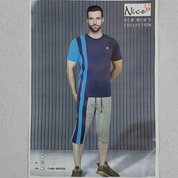 تیشرت شلوارک لارج  مردانه جنس و کیفیت عالی راحت و تنپوشی زیبا 