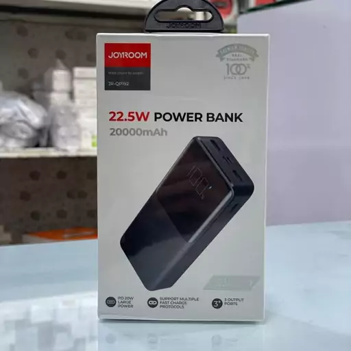 پاور بانک  20000 JOYROM              مدل  اورجینال JR-QP192  
                                      میلی امپر  20000mAh