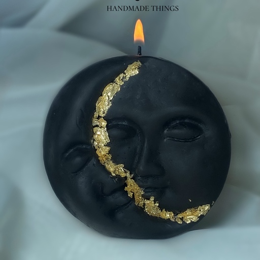 شمع ماه خورشید با ورق طلا