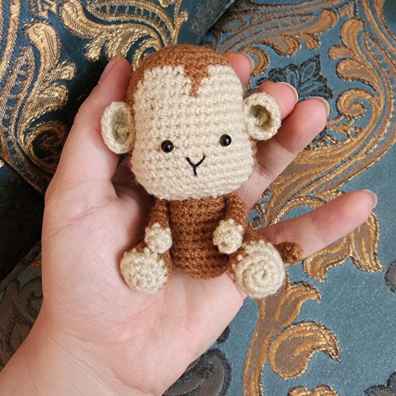 عروسک بافتنی میمون