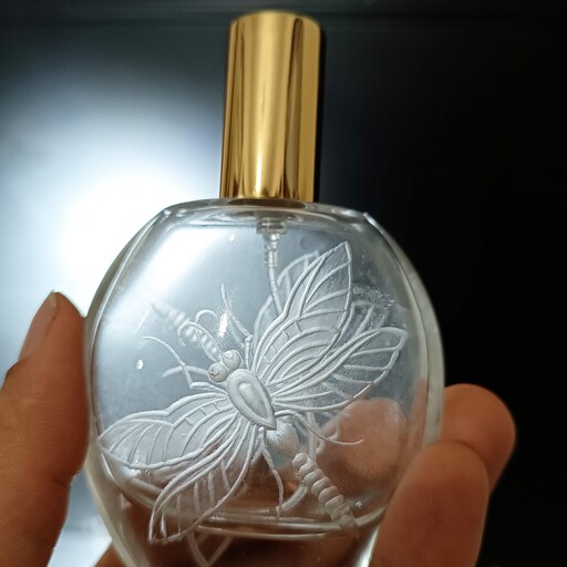 شیشه عطر حکاکی با طرح سنجاقک