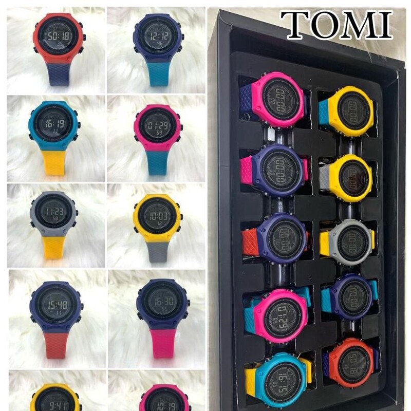 ساعت اسپرت کامپیوتری  برند TOMI ضدآب  بسیار پرفروش 555000 تومان فروش به صورت تک و عمده 