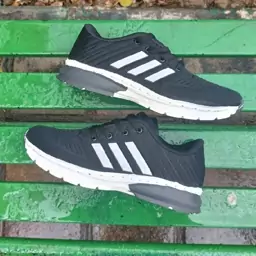 کفش اسپرت زنانه مشکی سفید مدل Adidas کد 423