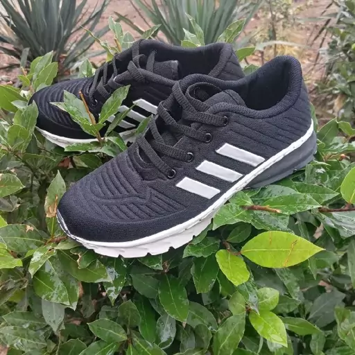 کفش اسپرت زنانه مشکی سفید مدل Adidas کد 423