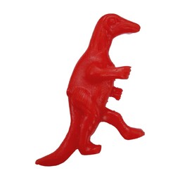 عروسک  پلاستیکی دایناسور گیاه خوار  قرمز سایز کوچک طرح AMOR 