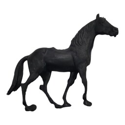 عروسک پلاستیکی اسب سیاه سایز کوچک طرح AMOR 