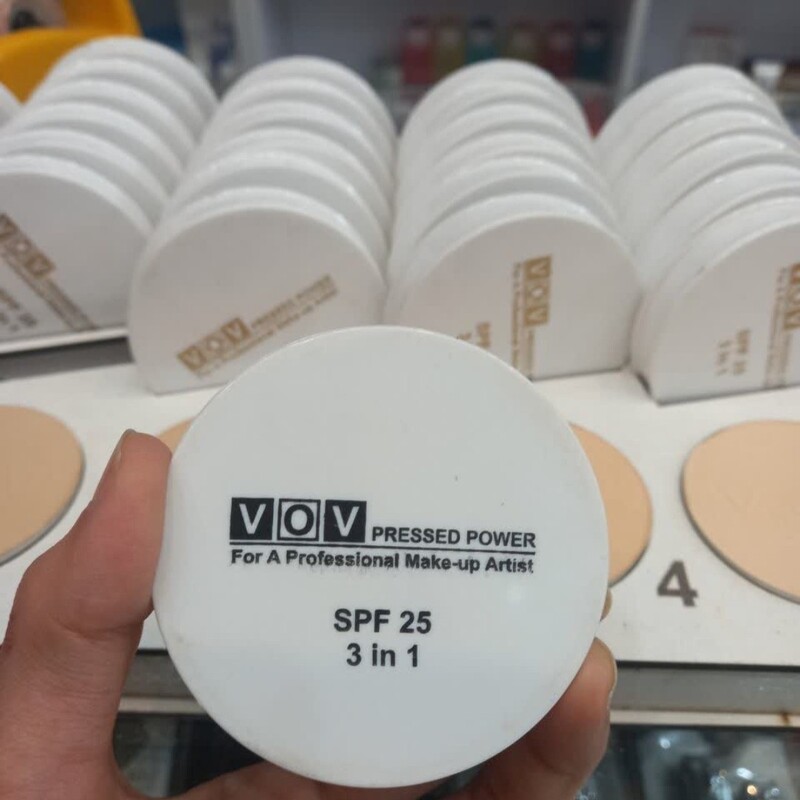 پنکک دارای ضد آفتاب VOV در 6 طیف رنگی 
