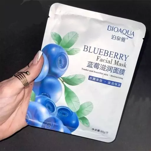 ماسک ورقه ای بلوبری بیوآکوا Bioaqua