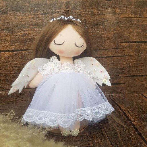 عروسک فرشته کوچک تیلدا کد 2دارای پایه نگهدارنده 
