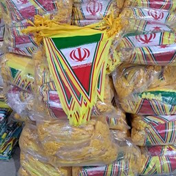 ریسه پرچم ایران سه گوش بزرگ چاپ درجه 1  8 متری 10 پر 
