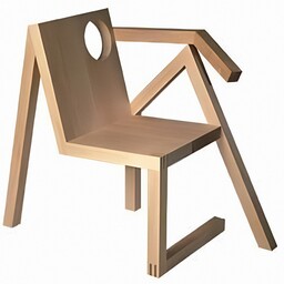صندلی چوبی خاص و متفاوت ،مدل lean