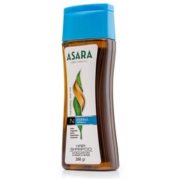 شامپو گیاهی آسارا مخصوص موهای معمولی عطاری وانیلا(260گرمی)