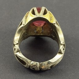 انگشتر نقره مردانه سلین کالا مدل یاقوت سرخ کد 14131671