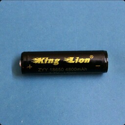 باتری لیتیوم یون قابل شارژ king lion کینگ لیون چیپ دار کد IC-18650 ظرفیت 4800 میلی آمپر ساعت - یک عدد

